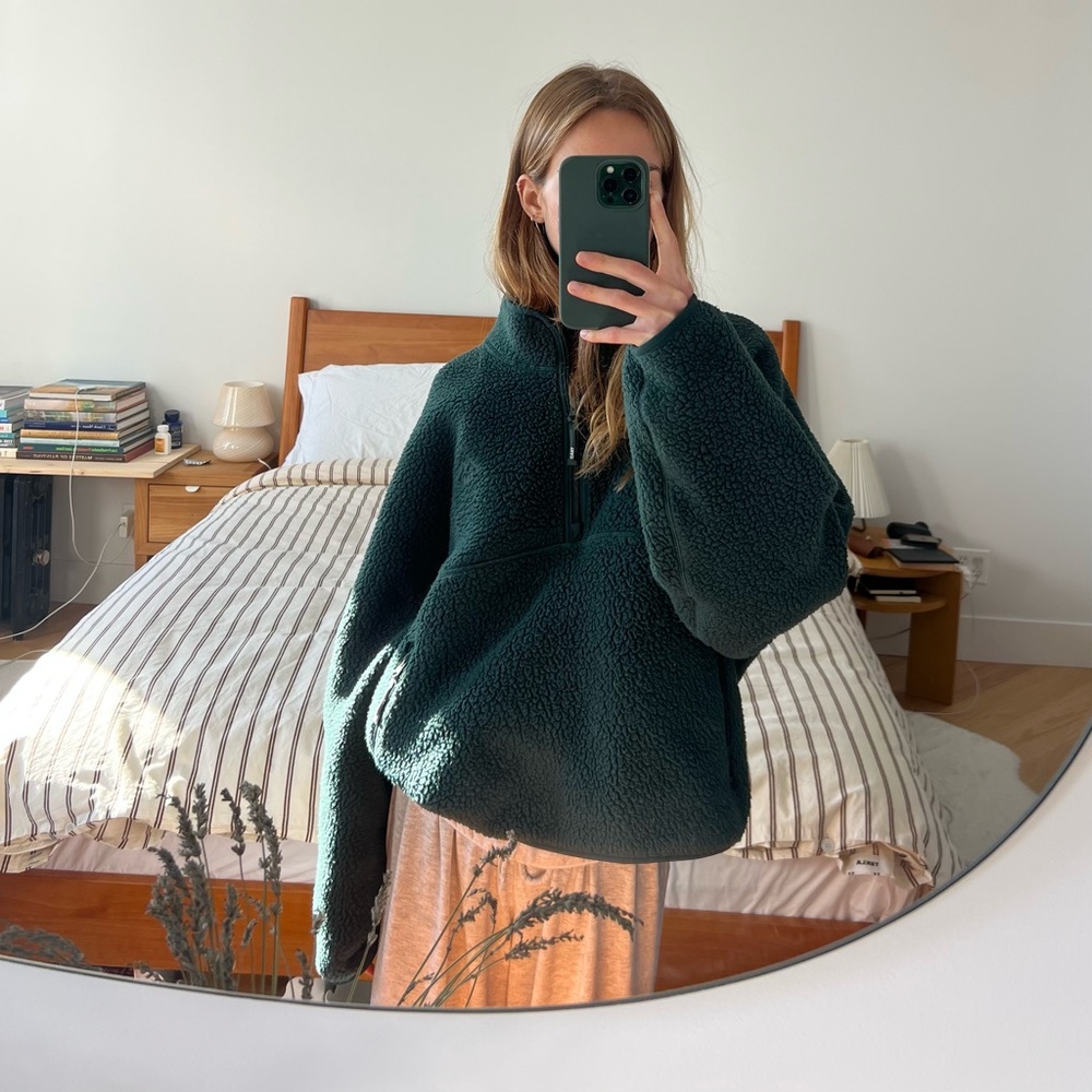 TNA Forest Green Fleece Jacket
